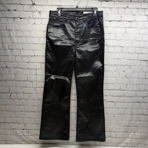 Rag & Bone Shiny Black straight  Jeans size 30 nwot
